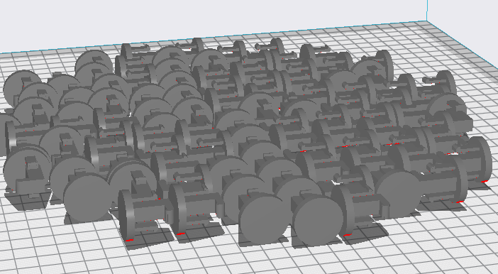 Batch of 3D printed Malongo espresso machine locks designed and printed by 3AXIS
